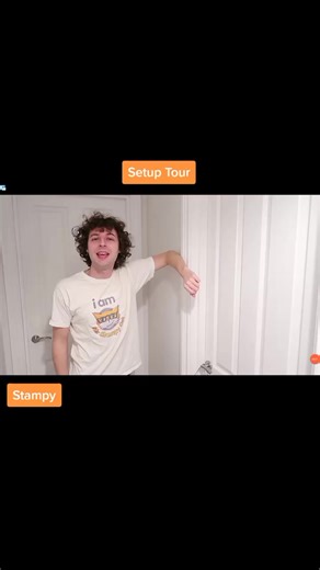 Stampy's setup Tour #stampy #stampylongnose #stampylonghead #setuptour #minedraft