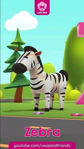 Zebra - Y dan Z - Short - Belajar Huruf #shorts
