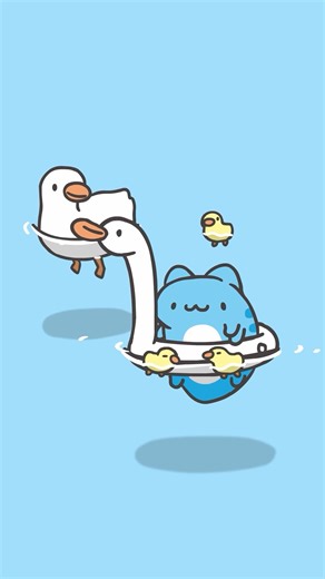 The Silly Daily Life of Capoo and Duck #カプー #capoo