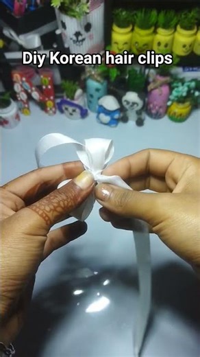 diy Korean hair clips ideas #diy #art #craft #youtubeshorts