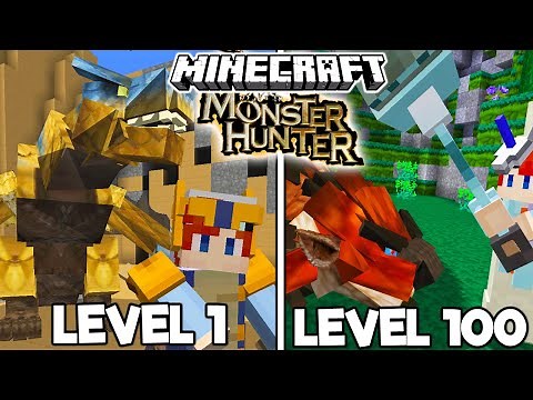 I Became A MONSTER HUNTER in Minecraft (Monster Hunter Mod)