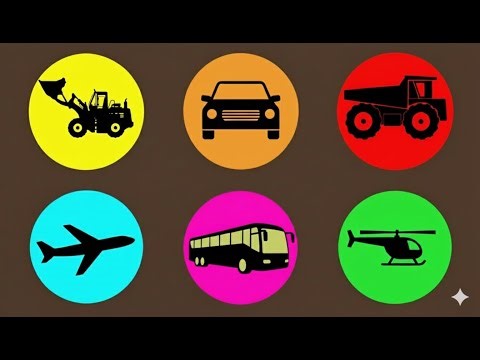 Construction & Transport Vehicles | Trucks, Cars, Bus, Plane & Helicopter