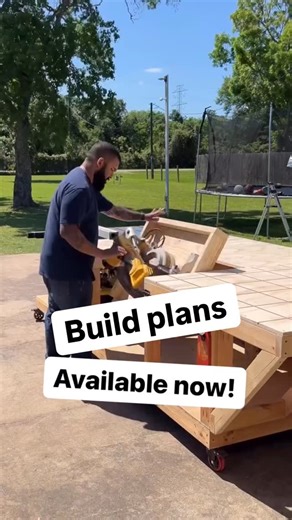 O.P. on Instagram: "Build yourself the dopest workbench! Build plans available! Click the link in my bio! #diy #workbench #buildplans #sparetimefabrication"