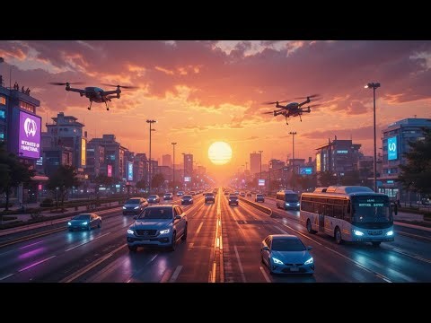Future Roads of Africa 2035–2040 | Flying Cars, AI Roads & Smart Transport
