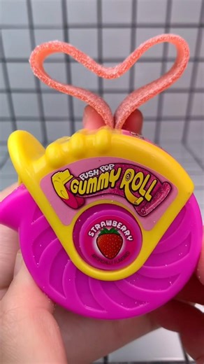 Push pop gummy roll candy jelly asmr food mukbang