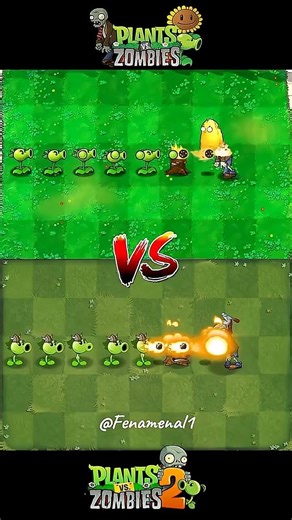 PVZ1 vs PVZ2 Team Plants vs Team Zombie #pvz2 #plantsvszombies2