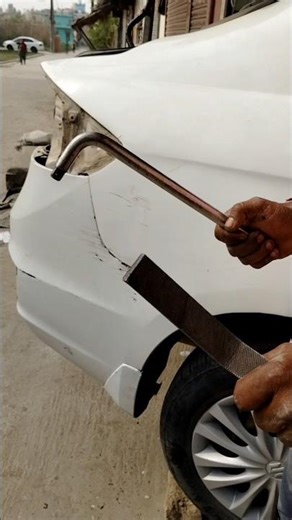 Maruti Suzuki ciaz quarter panel denting work #shortvideo 🥰✅