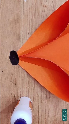 Easy 1-min craft | Make Animal Puppets | Giant Fox #shorts #craftideas #artandcraft #diycrafts #fox