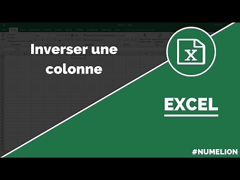 Inverser une colonne dans Excel