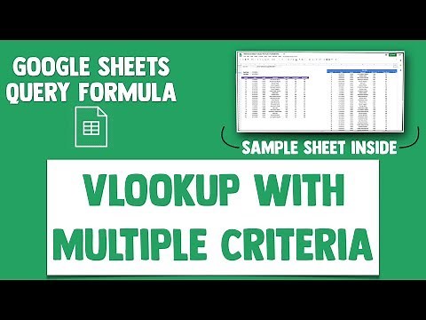 VLOOKUP with Multiple Criteria (no helper columns) for Google Sheets