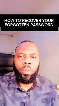 How To Recover your Forgotten password | Charles InfoDesk