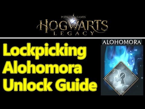 Hogwarts legacy lockpicking guide, Alohomora spell unlock quest and minigame tips