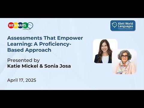 [WEBINAR] "Assessments That Empower Learning: A Proficiency Based Approach"