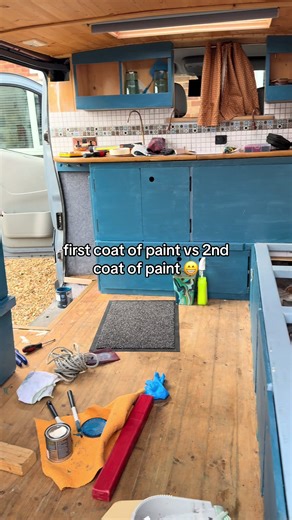 Transforming a Van: First and Second Coat Comparisons