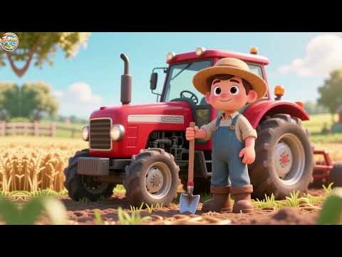 Baby Jack Boom Boom Tractor Farm Fun 3D | Kids Story | Nursery Rhymes & Fun Learning 🚜🌾