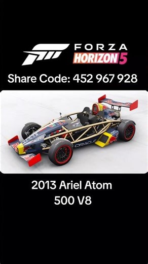 Forza Horizon 5 Livery - RedBull F1 Style Ariel Atom #fh5