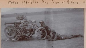 Check Out This 1919 British Army Motorcycle, Complete with a Machine Gun Sidecar