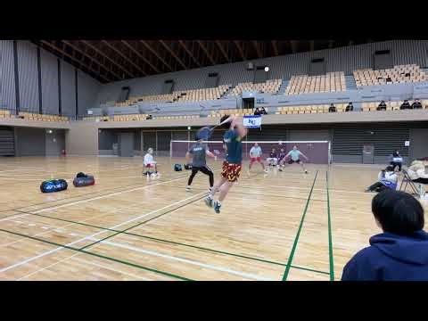 櫻井煌介/南本和哉（法政大学）vs犬嶋宏介/片山裕翔（日本体育大学） 【2025関東学生バドミントン新人選手権大会】
