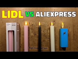 Lidl vs AliExpress LED candle teardown