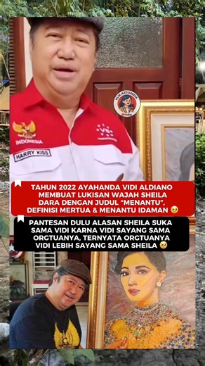 VIDI ALDIANO'S FATHER PAINTED SHEILA DARA, TITLED "SON-IN-LAW" 🥹 #trending #viral