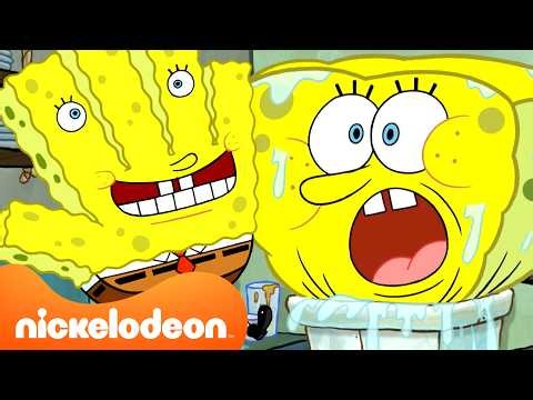 SpongeBob SquarePants Being a Sponge for 60 Minutes Straight 🧽 | Nicktoons