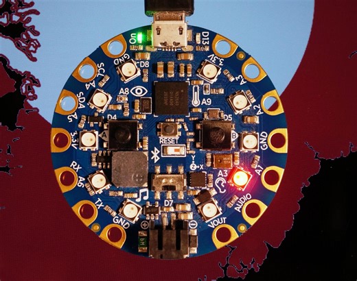 Simple Audio Player on Adafruit Circuit Playground Bluefruit (CPB)
