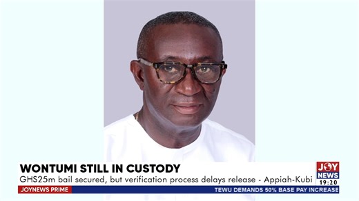 2.8K views · 75 reactions | Wontumi still in custody: GHS25m bail secured, but verification process delays release - Andy Appiah-Kubi. #JoyNews | Joy 99.7 FM | Facebook