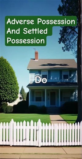 S#49👉Adverse Possession and Settled Possession
