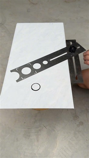 Tile Positioning & Hole Cutting Ruler 🔥 Perfect Tile Layout Made Easy! #TileTools #DIY