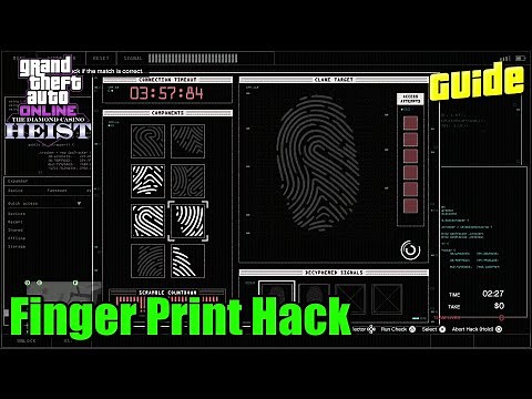 GTA 5 ONLINE - Diamond Casino Heist Fingerprint Hacking Guide
