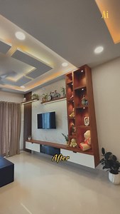 1.9K views · 595 reactions | Before & After Completion Interior Design #interiordesign #interiors #interior #interiorstyling #luxurydesign #luxuryhomes #instagood #luxurylifestyle #luxurylife #beforeandafter | Annuraj Interiors | Facebook