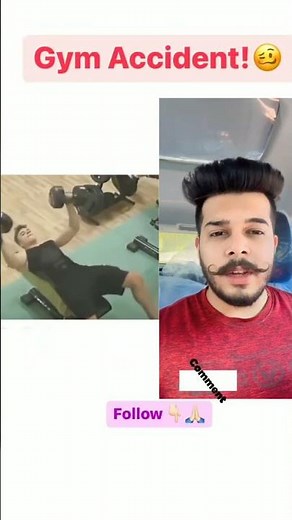 💪 gym 💪 accident 💪 during 💪 dumbbell 💪 bench 💪 press 💪 #jaideepsainifitness 💪