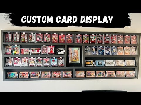 Custom Card Display Under $50! Sports/Pokemon/Magic Card Display. DIY Easy