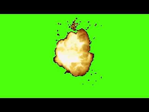 Deltarune Explosion Green Screen