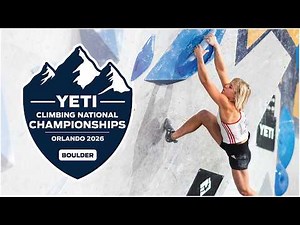 Live stream of the 2026 YETI Climbing National Championships - Boulder Semi-Finals | USA Climbing
