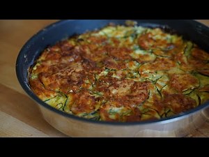 Invisible gâteau aux COURGETTES pour un diner très rapide.
