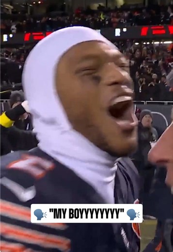 #djmoore & #calebwilliams postgame 🫶 #nfl #chicagobears @Chicago Bears