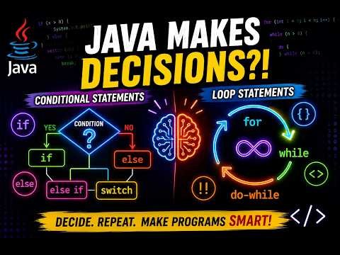 How Does Java Make Decisions? 🤔 | if, switch & Loops Explained