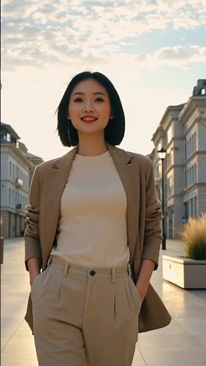 Modern Elegance 🌇 | Confident Woman Walking in the City ✨
