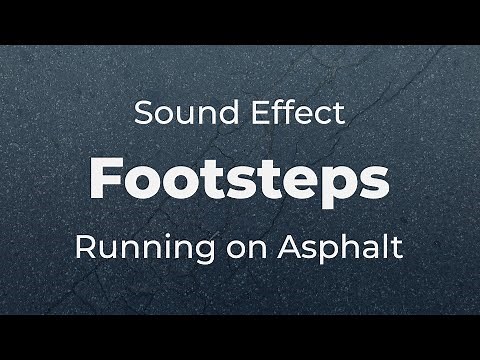 Footsteps Running on Asphalt Sound Effect | SFX