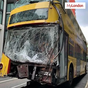 2.2K views · 25 reactions | Video shows the bus which crashed into a building in central London | MyLondon | Facebook