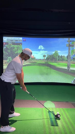 18th hole at Pinehurst today on the sim. I’m not sure which Pinehurst # course this is. #golfsimulator | The Swing Library