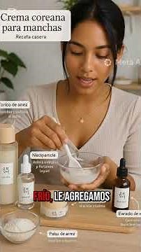 "Homemade Korean cream for blemishes 😱 lightens skin in days" #1million #natural
