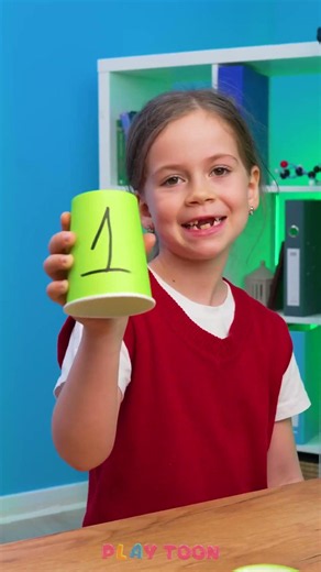 🎲 Counting Fun with Cups! Let's Play Together! 🔢✨ #Shorts #Kids