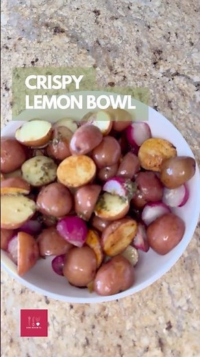 This Roasted Red Potato + Radish Lemon Bowl Is Crispy, Bright & Addictive 🥔🍋✨