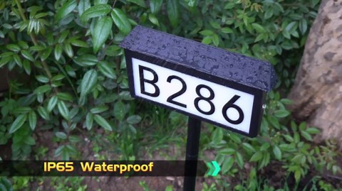 Quntis Solar House Number Sign, 3 Modes Lighting Solar Address Number Lights for House,Waterproof Address Sign Light,Cold/Warm/Daylight White Address Plaque Outdoor Solar Lights Outdoor for Home Yard