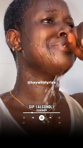 Sip (Alcohol) by Joeboy - Lyrics Video