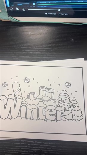Cute Seasonal Postcards for Creative Coloring