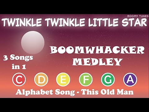 Boomwhacker MEDLEY: Twinkle, Twinkle Little Star (Alphabet Song/This Old Man)