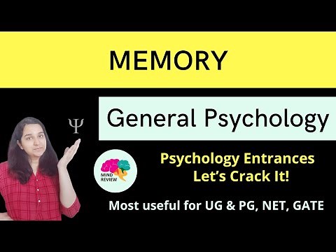 MEMORY & FORGETTING | General Psychology| Psychology Entrances| Mind Review